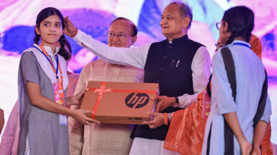 OPS, laptop for college students, English medium schools among Rajasthan CM's 5 guarantees