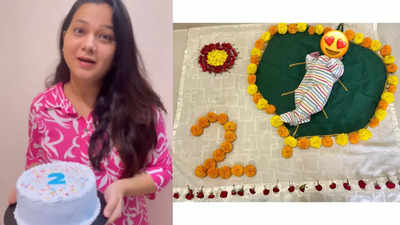 Radha Sagar celebrates her son's second month birthday