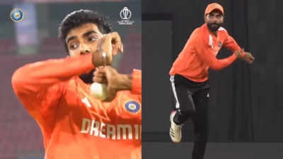 Watch: Bumrah bowls left-arm, Jadeja right-arm as Team India enjoys fun bowling session