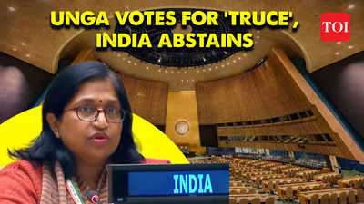 ‘World should not buy into any justification of terror’: India abstains during UNGA vote seeking ‘humanitarian ceasefire’ in Gaza