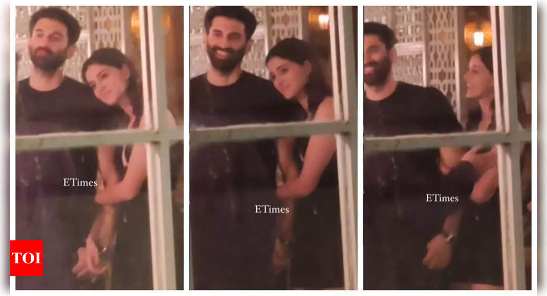 Aditya Roy Kapur and Ananya Panday go public with their romance; indulge in PDA on night out with friends – WATCH