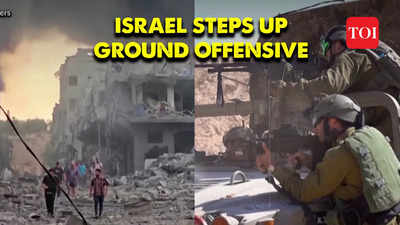 Massive explosions across Gaza skyline as Israel steps up ground operation