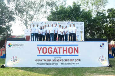 Pune hospital, police host special yoga session ahead of World Stroke Day