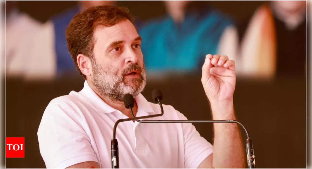 Rahul Gandhi promises hike in health benefits for the poor, incentives for landless labourers in Chhattisgarh | India News