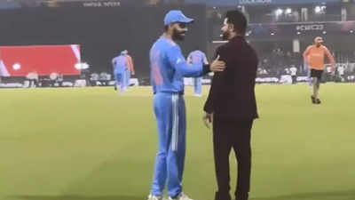 Watch: Virat Kohli, Suresh Raina share a warm hug during India-England match