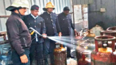 Fire breaks out during illegal LPG transfer; two workers sustain