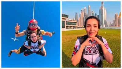Malaika Arora goes skydiving alone on her birthday; says she 'Jumped into 48 with a bang!' - WATCH video