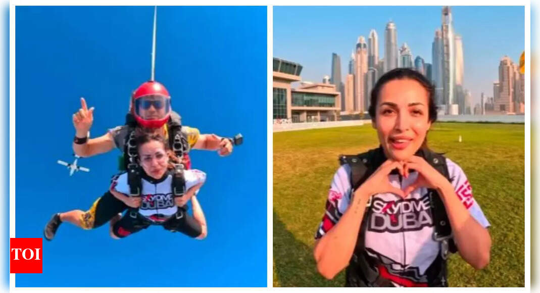 Malaika Arora goes skydiving alone on b'day