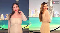 Nehhaa Malik poses in front of Burj Khalifa; drops videos and pictures saying 'Dubai Bling'