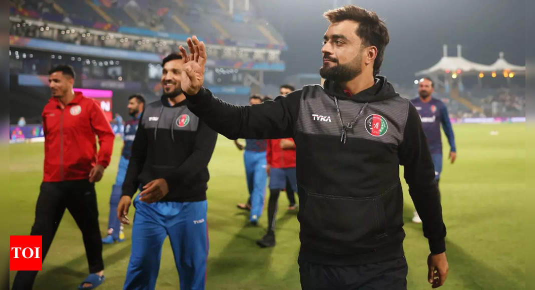 ‘Many congratulations for beating 3 former world champions’: Wishes pour in after Afghanistan stun Sri Lanka in ODI World Cup | Cricket News – Times of India