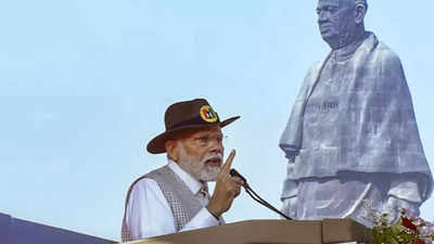PM Narendra Modi addresses National Unity Day event in Gujarat
