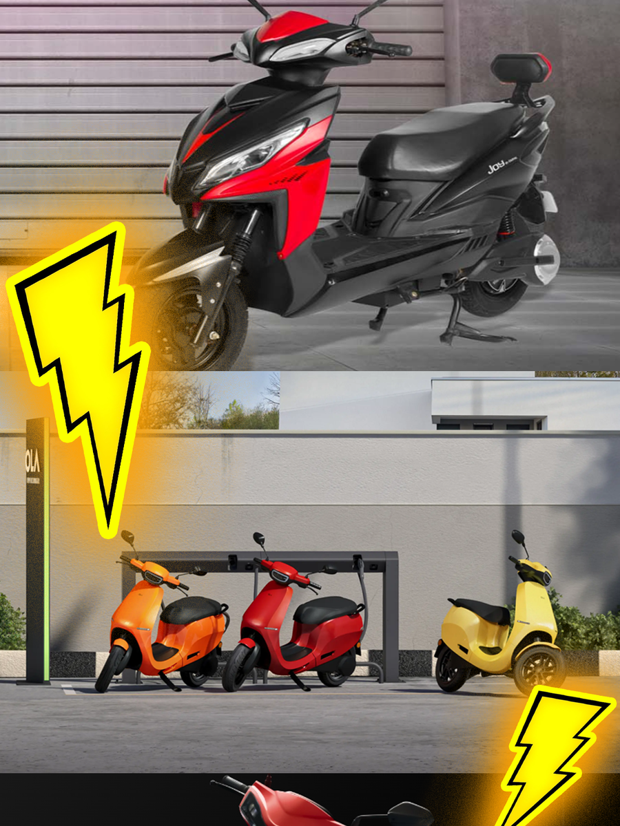 5 Electric Scooters With Fast Charging Under 1 Lakh,Ola S1X, Joy ebike