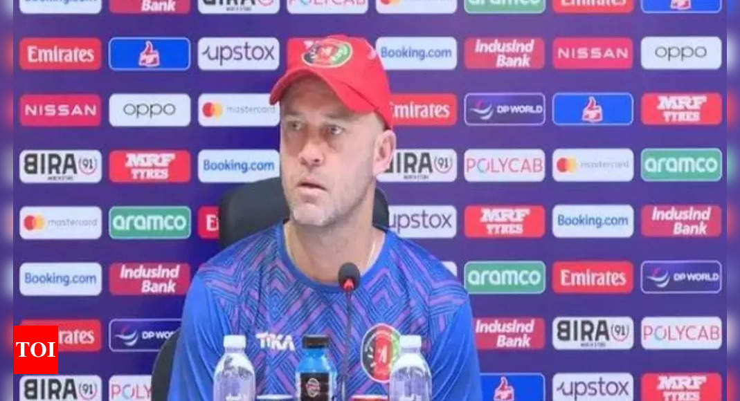 ICC World Cup: Coach Jonathan Trott wants Afghanistan batters to score centuries | Cricket News – Times of India
