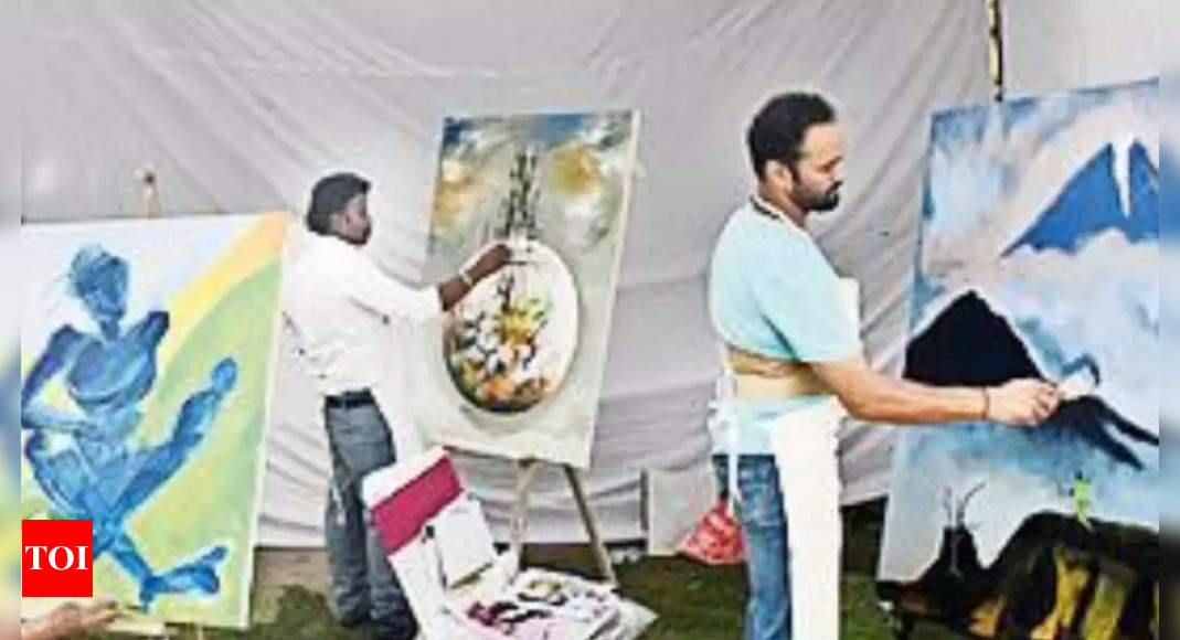 Painting Workshop: Eminent Artists Paint For Disaster Risk Awareness At ...