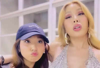 Jessi and MILLI take the 'Gum' challenge and this peck from the video goes VIRAL - watch