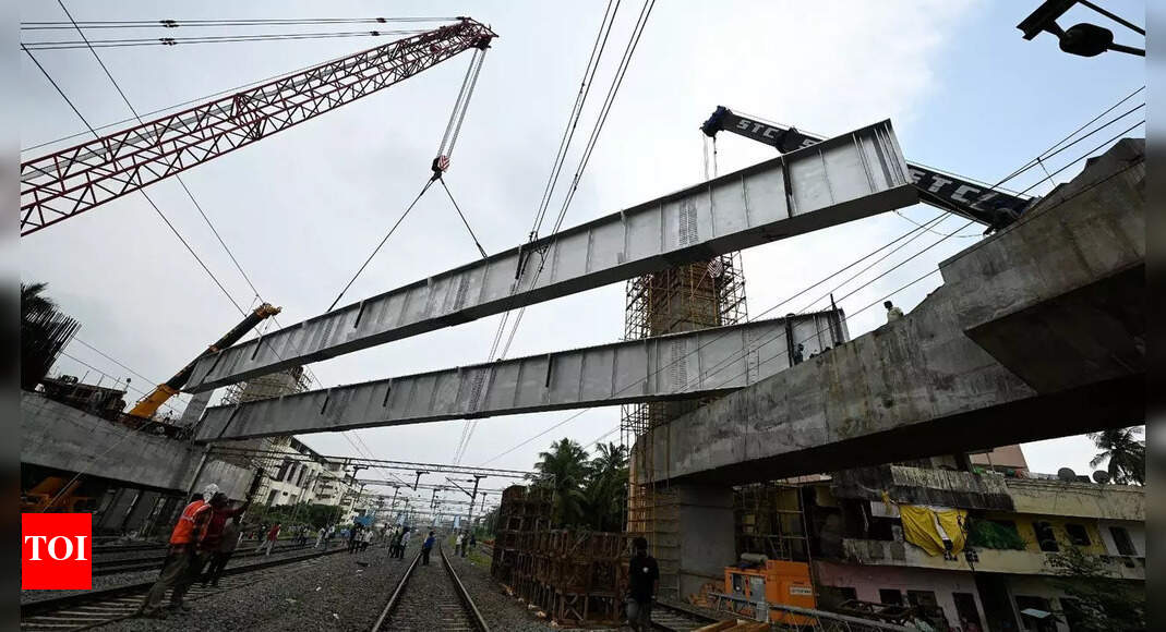 Chennai Metro News MRTS Phase II Three steel girders installed across