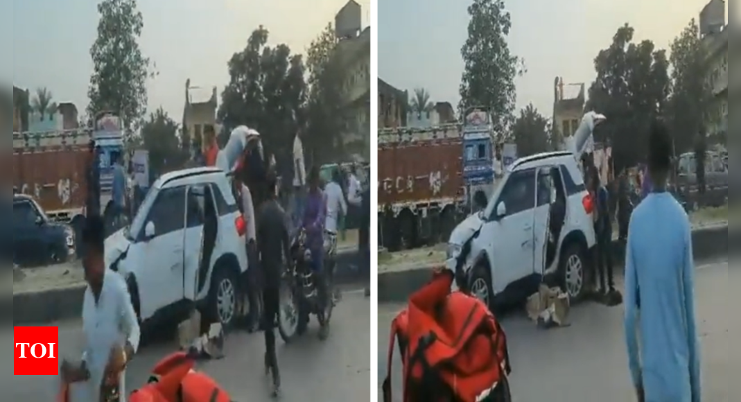 Bihar: Car Crash In Bihar Results In Liquor Loot: Viral Video Surfaces ...