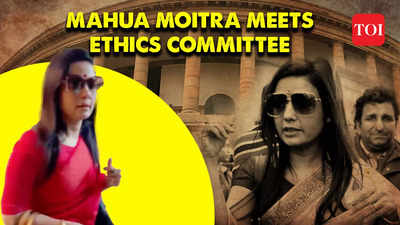 Mahua Moitra and TMC MP Protesting Outside Parliament Against