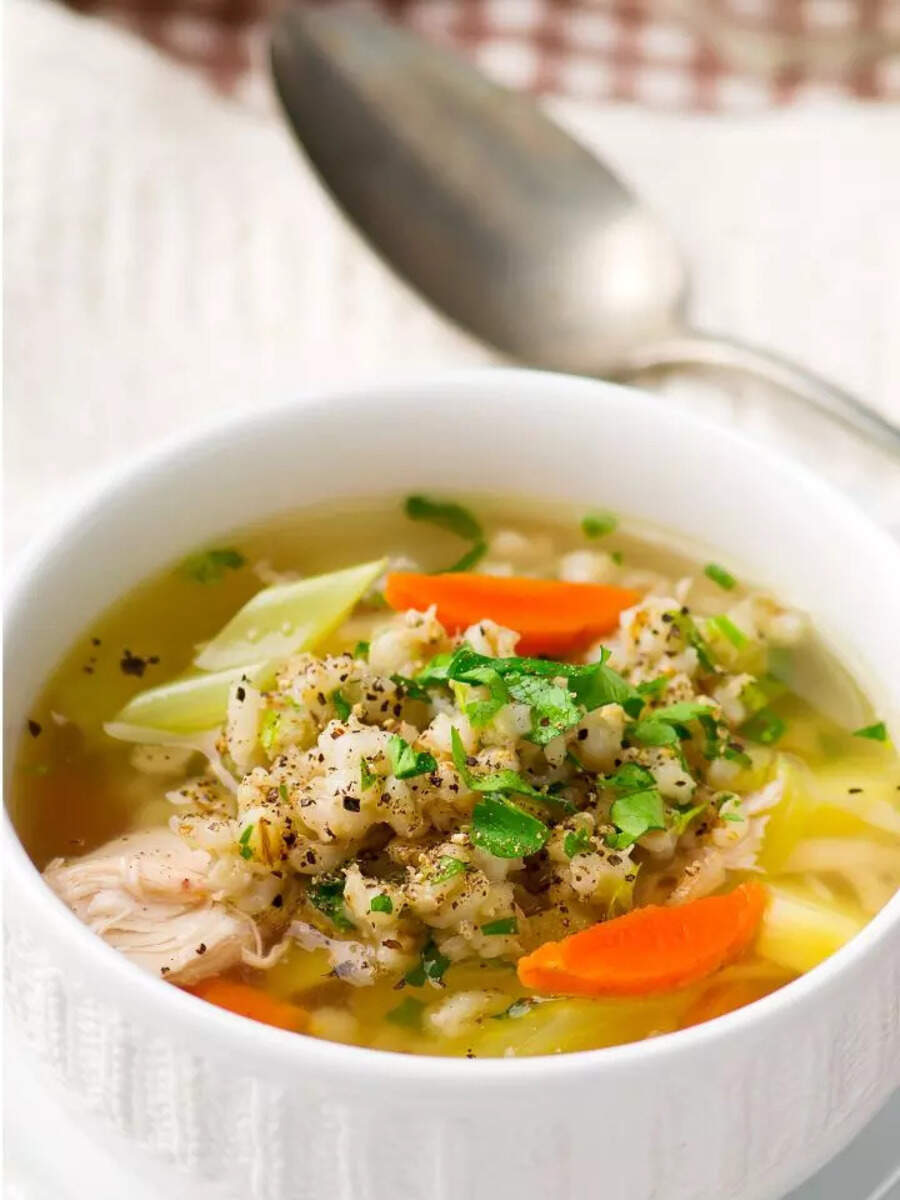 How to make Chicken Barley soup to heal sore throat and fever Times