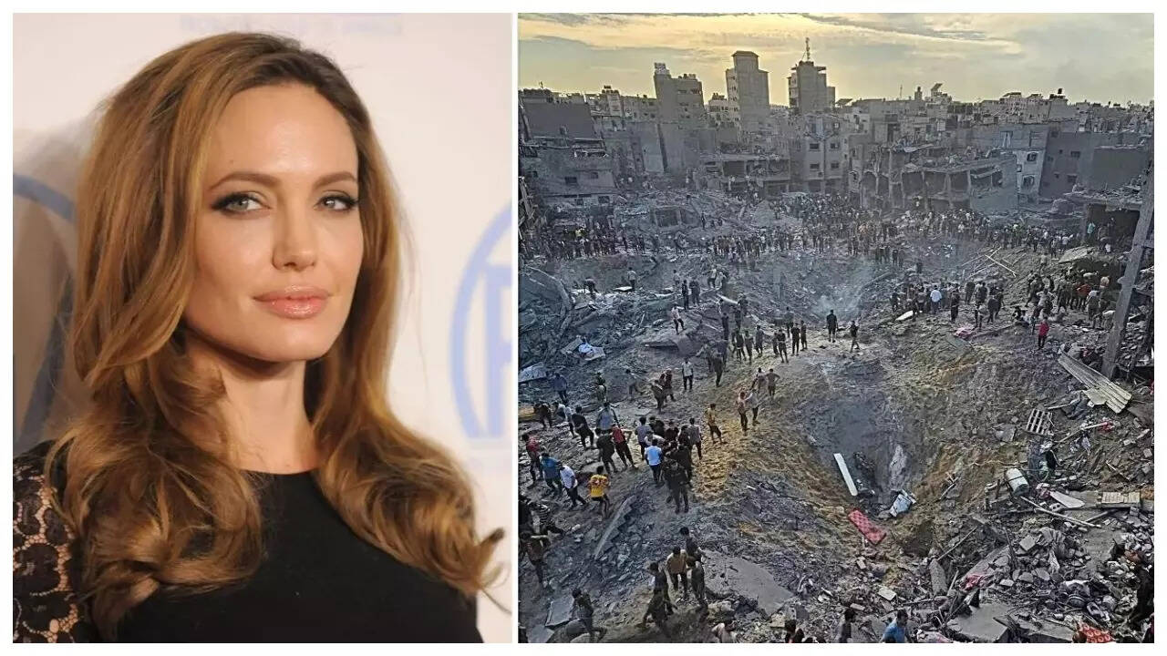 Angelina Jolie slams world leaders, says they are complicit in deaths of  thousands in Palestine | English Movie News - Times of India