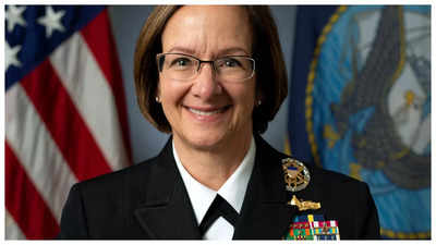 Who is Lisa Franchetti, the first woman to lead US navy