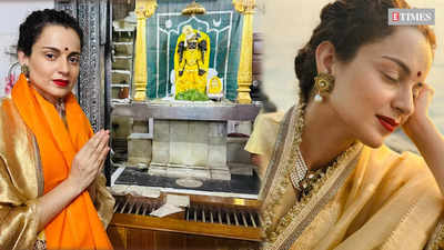 After failure of ‘Tejas’, Kangana Ranaut visits Dwarkadhish Temple to find peace