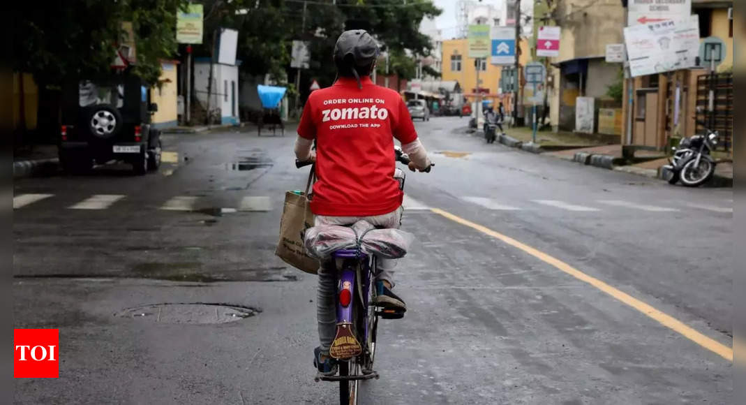 Zomato shares jump nearly 10 pc after earnings announcement – Times of India