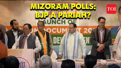 Mizoram Polls: Regional parties maintain a safe distance from BJP in lead-up to polls