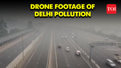 Delhi reels under severe air pollution. Watch Drone footage