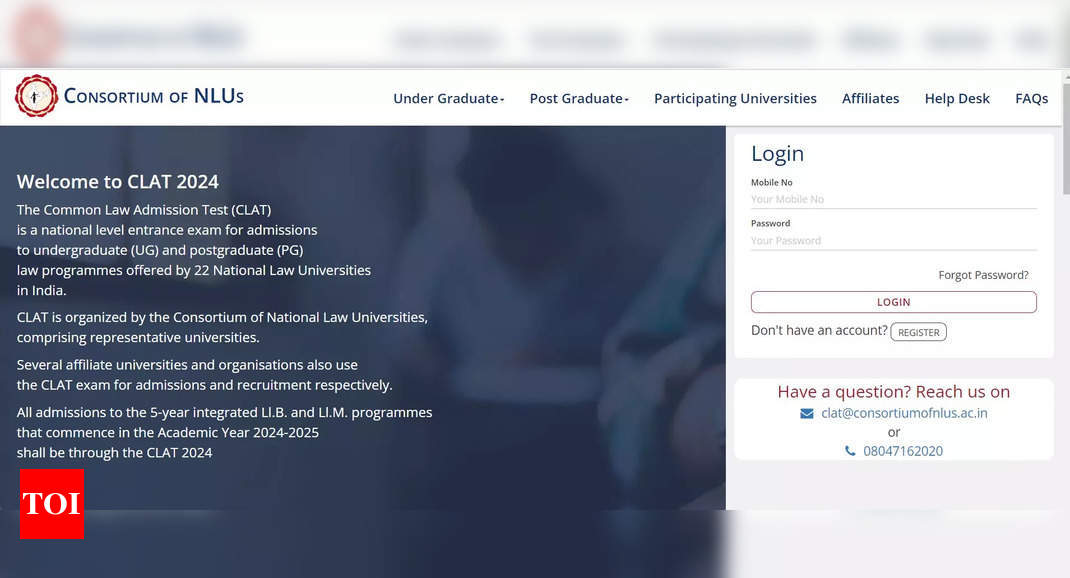 CLAT 2024 registration deadline extended till November 10, apply now at consortiumofnlus.ac.in