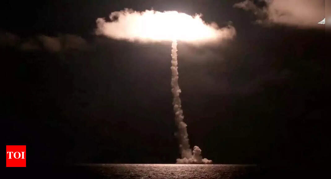 Russia’s new nuclear submarine test launches Bulava intercontinental missile