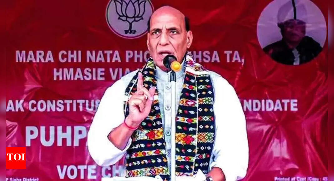 Mobiles: They come during polls & then leave: Rajnath Singh on opposition | India News
