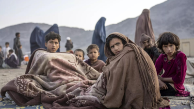 Afghans fleeing Pakistan lack water, food and shelter once they cross the border, aid groups say