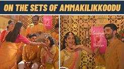 Sreejith Vijay and Prakriti welcome viewers to their Haldi celebration