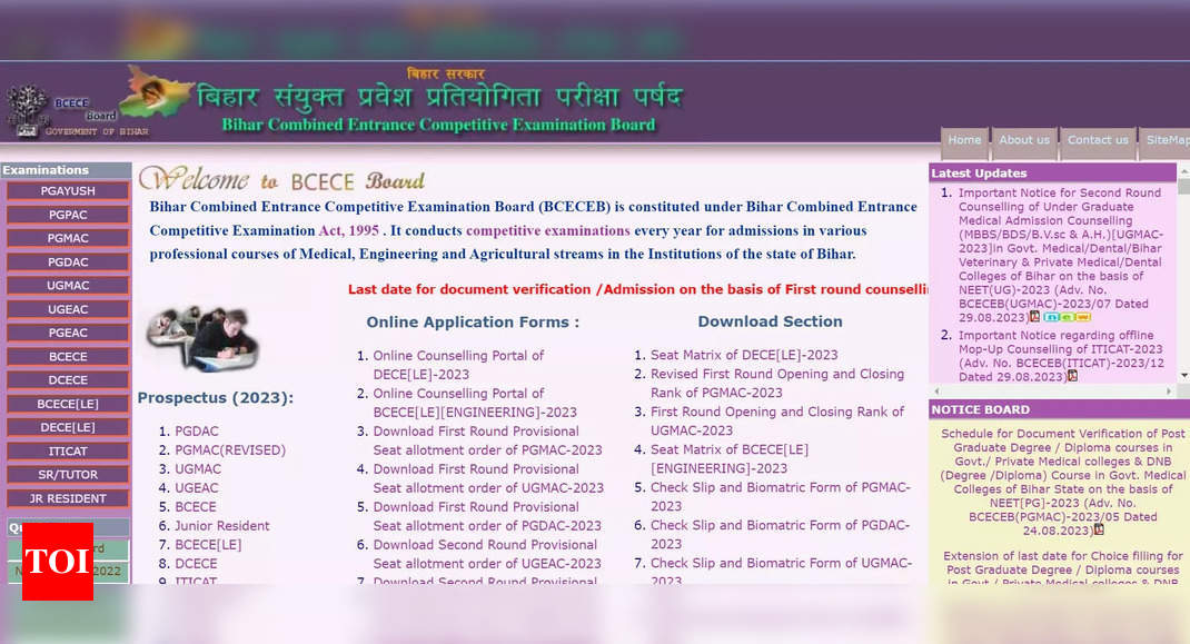 Bihar NEET UG special stray vacancy round registration begins at bceceboard.bihar.gov.in; Direct link here
