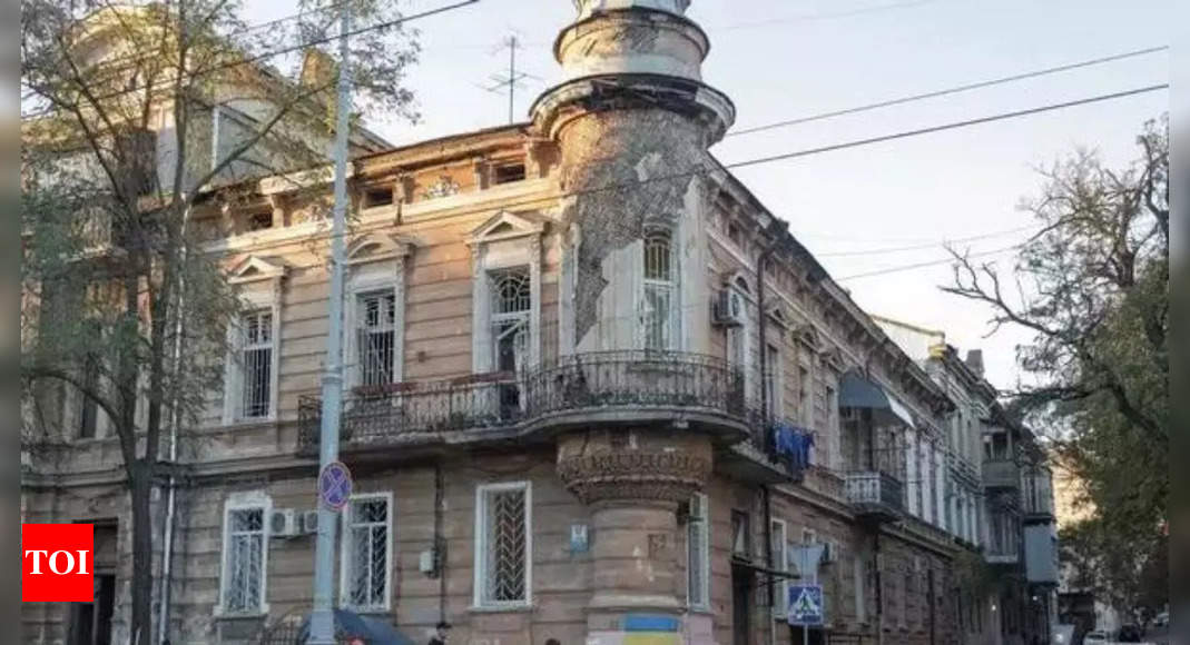 Russian drones and missiles attack Odesa, damaging an art museum – Times of India