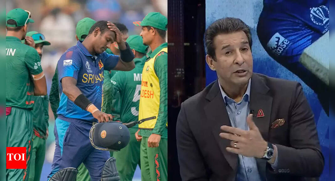 Angelo Mathews: ‘Iss debate ka koi answer nahi aana…’: Wasim Akram on Angelo Mathews’ controversial ‘timed out’ dismissal | Cricket News