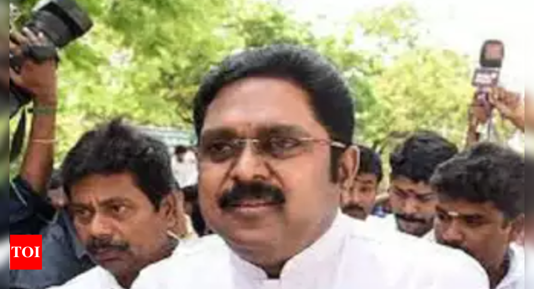 Ttv Dhinakaran Urges Tamil Nadu Govt To Withdraw Power Tariff Hike Chennai News Times Of India