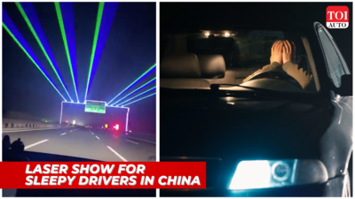Watch: Chinese highway with lasers for sleepy drivers but is it safe?
