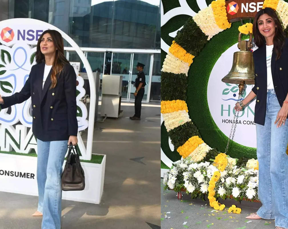 
Shilpa Shetty wears INVESTOR's hat, rings NSE IPO bell, video goes viral
