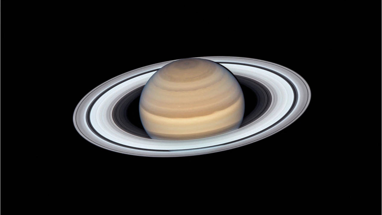 Saturn's icy rings may be giving the planet an ultraviolet glow