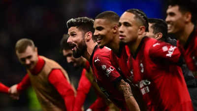 Olivier Giroud scores vital header as AC Milan edge past Paris Saint-Germain 2-1