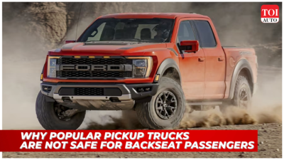 Large pickup trucks not very safe for backseat passengers: Here’s why