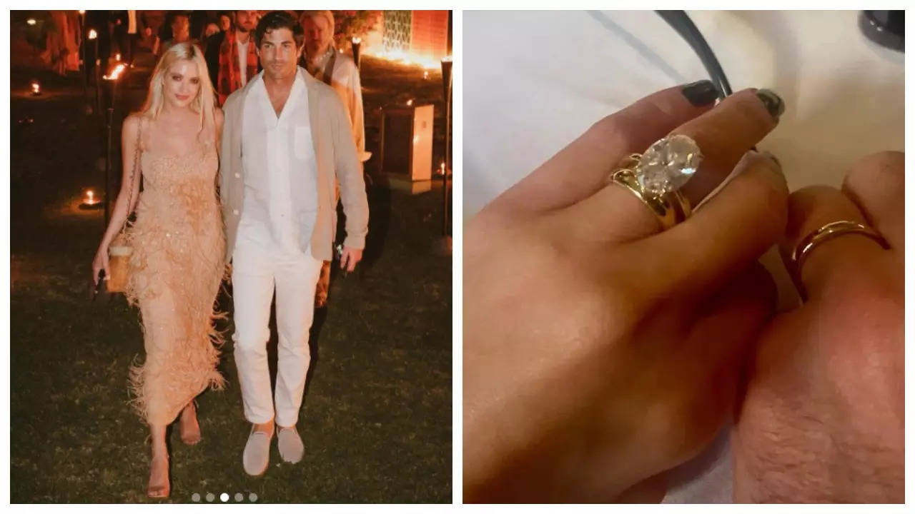 See Ashley Benson's massive engagement ring from fiancé Brandon Davis