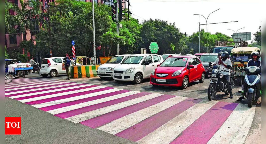 Zebra Crossings No Longer Black And White, Zebra Crossings In City