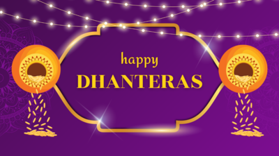 Dhanteras 2023: Images, cards, GIFs, quotes, Wishes, Status, Photos, SMS,  Messages, Wallpaper, Pics and Greetings - Times of India