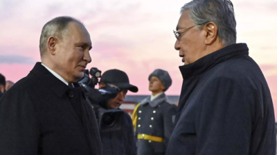 Putin visits Kazakhstan, part of his efforts to cement ties with ex-Soviet neighbours