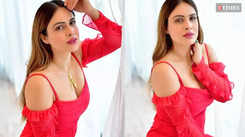 Nehhaa Malik 'takes off shyness' as she shares a series of snaps wearing a glamorous red dress