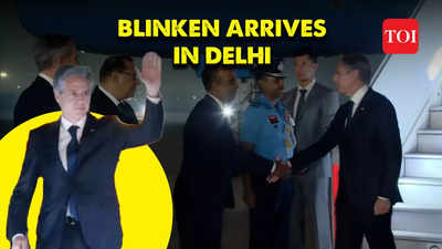 Watch: Antony Blinken arrives in New Delhi for 2+2 diplomatic dialogue