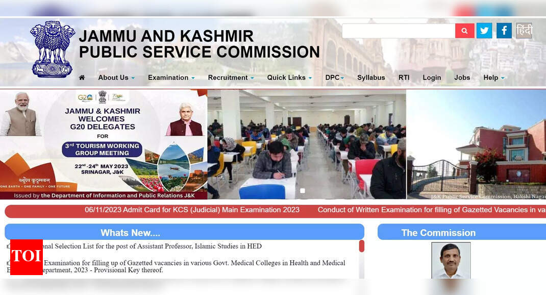 JKPSC Exam Calendar 2023-24 out at jkpsc.nic.in, check examination schedule here